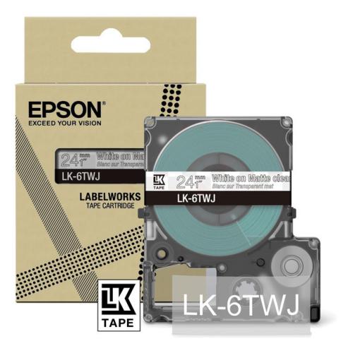Epson Etiketter genomskinlig / vit (C53S672070 / LK6TWJ)