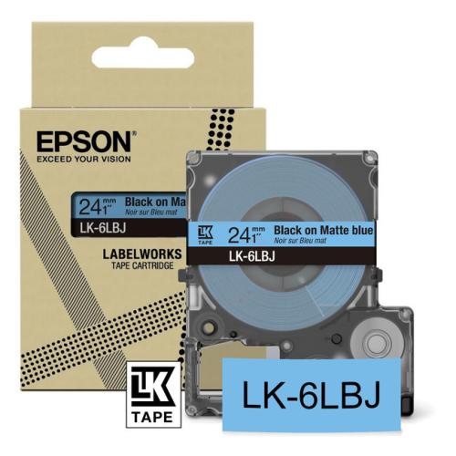 Epson Etiketter svart / blå (C53S672082 / LK6LBJ)