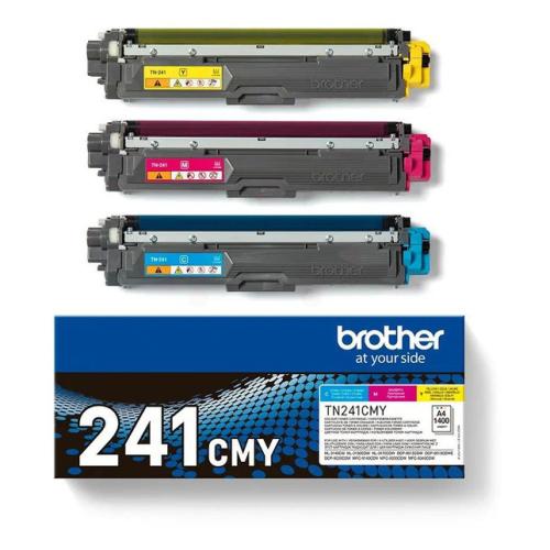 Brother Toner cyan / magenta / gul (TN241CMY) (multipack)