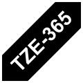 Brother Etikettband vit på svart (TZE365), 36mm, laminated