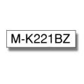 Brother Etikettband svart på vit (MK221BZ), 9mm, non laminated