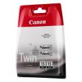 Canon Bläckpatron svart (8190A002 / BCI15BK) (Tvåpack)