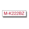 Brother Etikettband röd på vit (MK222BZ), 9mm, non laminated