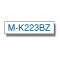 Brother Etikettband blå på vit (MK223BZ), 9mm, non laminated