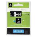 Dymo Etiketter vit på svart (53721 / S0721010), 24mm, laminated