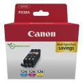 Canon Bläckpatron cyan / magenta / gul (4541B019 / CLI526) (multipack)
