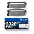 Brother Toner svart (TN2320TWIN) (Tvåpack)